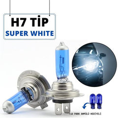Takaz Global H7 Tip Beyaz Far Ampül Park Ampülü Hediyeli 424415