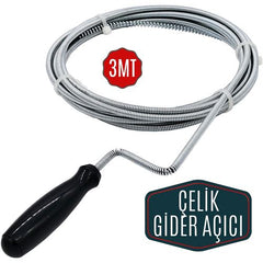 Takaz Global IronSnake 3 Metre Spiral Gider Boru Açıcı
