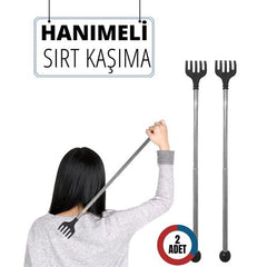 Takaz Global 2 Lİ Hanımeli Metal Sırt Kaşıma Aparatı