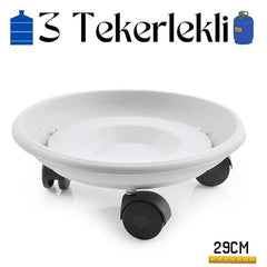 Takaz Global Tüp Ve Damacana Altlığı Tekerlekli Tekerlekli BEYAZ