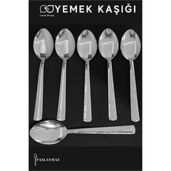 Takaz Global Veneta 6 lı Paslanmaz Yemek Kaşığı Seti