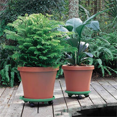 Takaz Global Coadura Tekerlekli Saksı Taşıyıcı ve Altığı 37 CM YEŞİL
