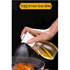 Takaz Global Piel Hunili Tasarruflu Yağ Limon Sos Sirke Püskürtücü Cam Sprey
