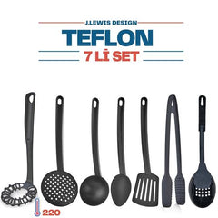 Takaz Global XXL J.Lewis 7 li Teflon Yemek Hazırlama Servis Seti