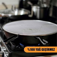 Takaz Global Flou Kızartma Yağ Sıçratmaz ve Un Eleği