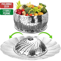 Takaz Global StyleDegree Metal Buharda Pişirme Haşlama Aparatı