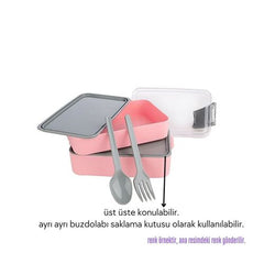 Takaz Global Pianca 2 Katlı Yemek Kabı KREM SARI 717977