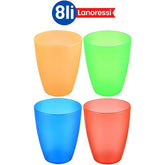 Takaz Global Lanerossi 8 li Renkli Bardak Seti 718036