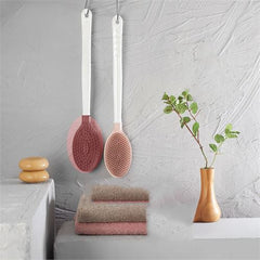 Takaz Global Banyo Sırt Fırçası Silikon Nuage Design PEMBE