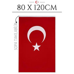 Takaz Global Türk Bayrağı Kumaş 80x120cm