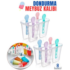 Takaz Global Dondurma Meybuz Kalıbı 8 Adet Bovezzo Design