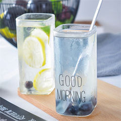 Takaz Global Kare Good Morning Bardak Borosilikat 2 ADET