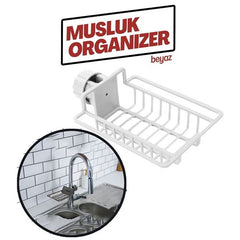 Takaz Global Patrisha Musluk Organizeri Mutfak Banyo Duş BEYAZ