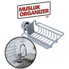 Takaz Global Patrisha Musluk Organizeri Mutfak Banyo Duş GRİ