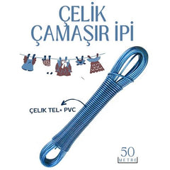 Takaz Global 50 mt Çelik Çamaşır İpi