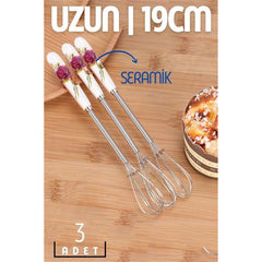 Takaz Global 3 lü Seramik Başlı Uzun Çırpıcı Loredana Lombardo Design