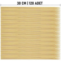 Takaz Global Izgara Çöp Şiş Çubukları 30 cm Bambu 120 Adet
