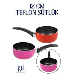 Takaz Global Teflon 12 Cm Sütlük Teigen Design 2 li SET