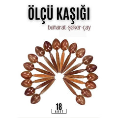 Takaz Global Baharat Ölçü Kaşığı 18 ADET Schepper Design