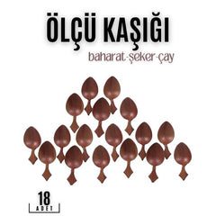 Takaz Global  Baharat Ölçü Kaşığı 18 ADET Schepper Design