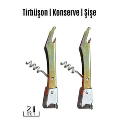 Takaz Global Multi Tirbüşon Konserve Şişe Açacağı Clovis Design 2 li PAKET