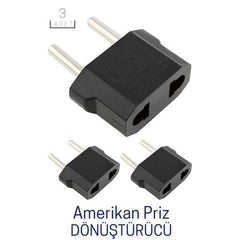 Takaz Global Amerikan Fişi Dönüştürücü 2 ADET