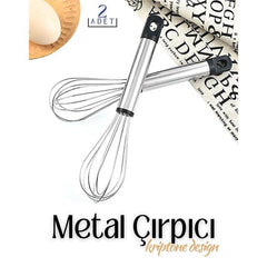 Takaz Global 2 li Metal Çırpıcı 24 Cm Kriptonite Design