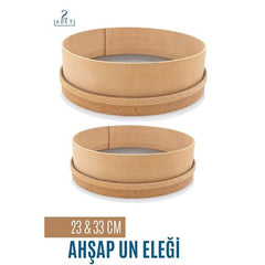 Takaz Global Ahşap Un Eleği 23 ve 33 CM 2 li Set