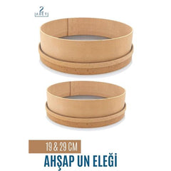 Takaz Global Ahşap Un Eleği 19 ve 29 CM 2 li Set