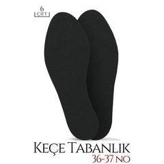 Takaz Global 36-37 No Keçeli Ayakkabı Tabanlığı 6 ÇİFT