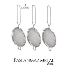 Takaz Global 3 lü Set Metal Çay Süzgeci Bellamy Design