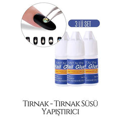 Takaz Global Takma Tırnak Yapay Elmas Yapıştırıcı 3 ADET