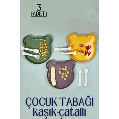 Takaz Global 3 ADET Çocuk Yemek Tabağı Foscarini Design