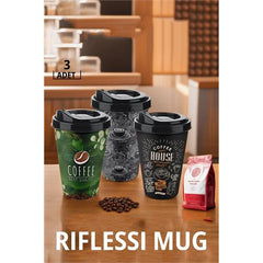Takaz Global Mug Kahve Bardağı 3 lü SET Riflessi Design