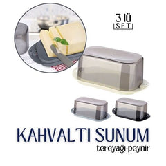 Takaz Global Kahvaltı Saklama ve Sunum 3 lü SET 719066