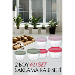 Takaz Global Mini Saklama Kabı 6 lı SET