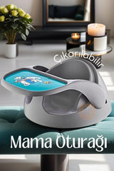 Çıkarılabilir Mama Oturağı Masa Mama Sandalyesi GRİ 719336