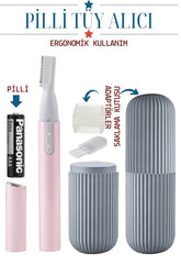 Ergonomik Tüy Alıcı Pilli Kutulu Set