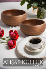 Akasya Ahşap Küllük Seti 2 li SET 719341