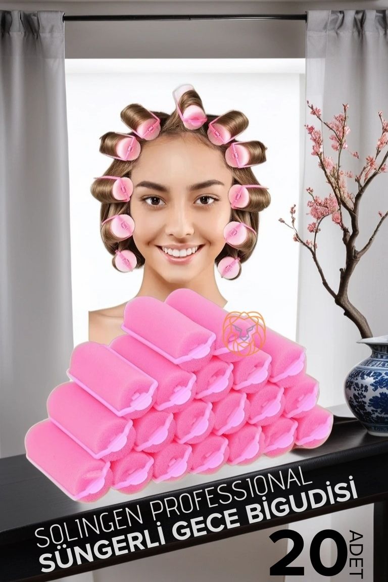 Süngerli Gece Bigudisi 3 cm 20 Adet Solingen Professional