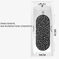 Banyo Duş Kaydırmaz Paspas PUDRA 33 Vantuzlu J.Stone Design 716672