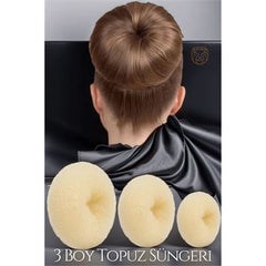 Gold Saç Topuz Süngeri 3 Boy