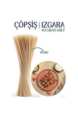 Izgara Çöp Şiş Çubukları 40 cm Bambu 40 Adet 718644