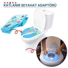 WiCiWiCi Eğitim ve Seyahat İçin Katlanabilir Klozet Adaptörü