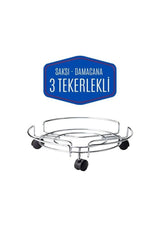 Tekerlekli Alüminyum Tüp ve Damacana Altlığı