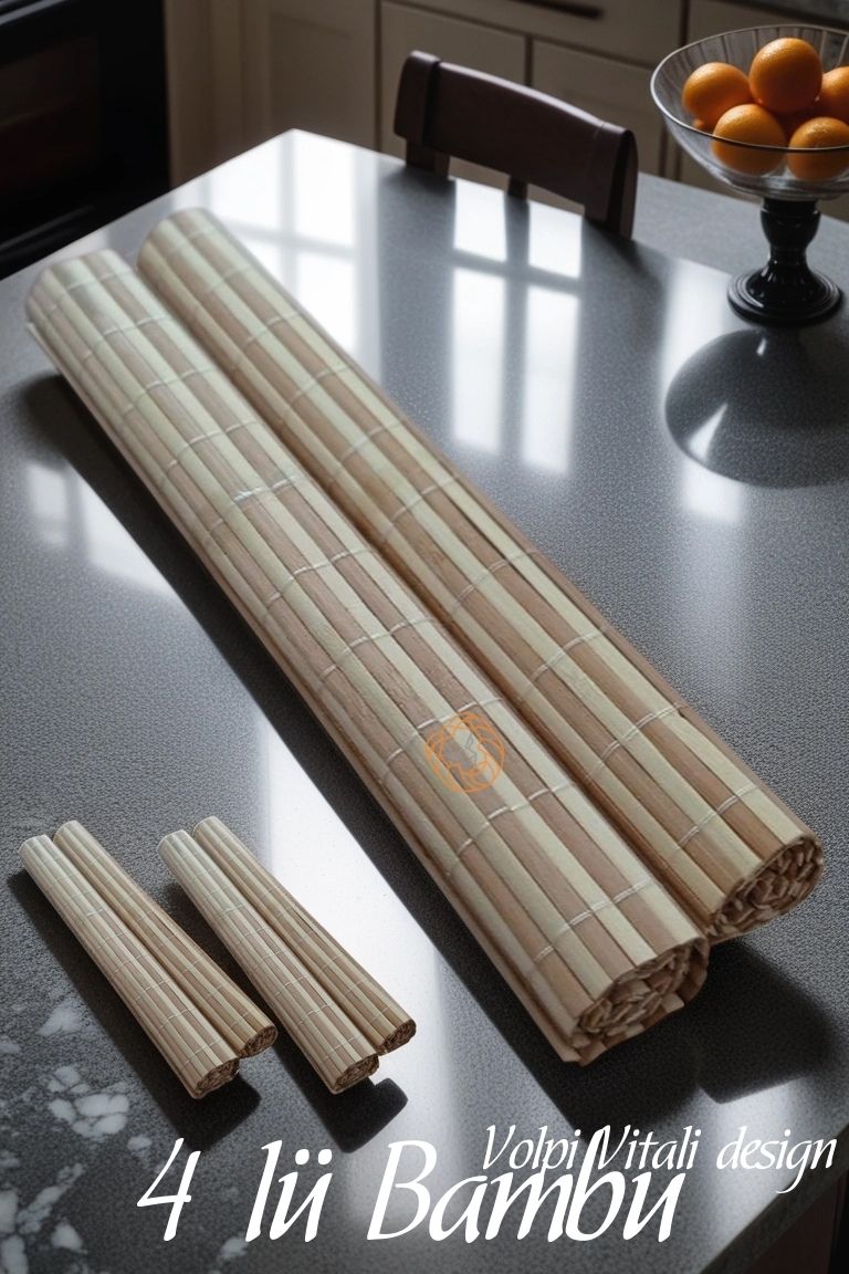 Bambu Amerikan Servis 4 lü Set Volpi Vitali Design719481