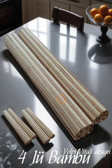Bambu Amerikan Servis 4 lü Set Volpi Vitali Design719481