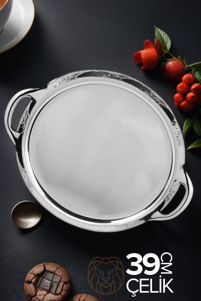 Çelik Çay Tepsisi Śliwiński Design