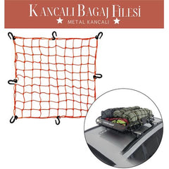 Takaz Global 12 Kancalı 150 cmx190cm Kırmızı Bagaj Filesi