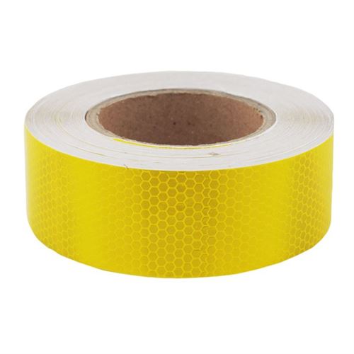 Takaz Global 2.5 Metre Petek Desen Sarı Fosfor Şerit